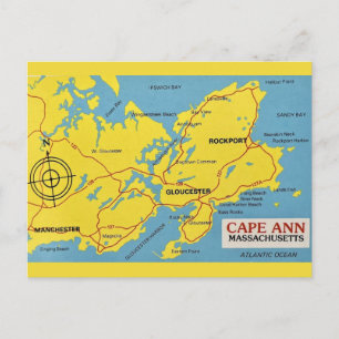 Kaart van Cape Ann Massachusetts