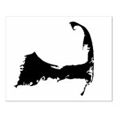 Kaart van Cape Cod Massachusetts Rubberstempel (Afrduk)