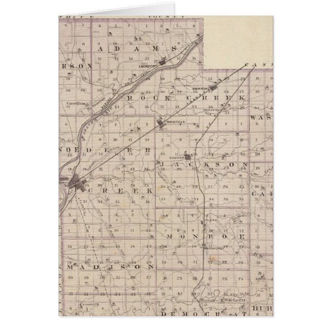 Kaart van Carroll County (Voorkant)