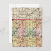 Kaart van Cass County, Michigan (Voorkant / Achterkant)