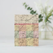 Kaart van Cass County, Michigan (Staand voorkant)