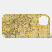 Kaart van Cedar County, staat Iowa Case-Mate iPhone Case (Achterkant (horizontaal))