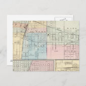 Kaart van Champaign, Urbana, Mattoon en Charleston (Voorkant / Achterkant)