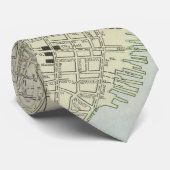  kaart van Charleston SC (1901) Stropdas (Opgerold)