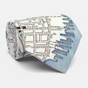  kaart van Charleston South Carolina (1898) Stropdas