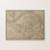  kaart van Chattanooga TN (1885) Legpuzzel (Horizontaal)