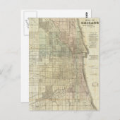  kaart van Chicago (1857) (Voorkant / Achterkant)