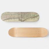 kaart van Chicago (1857) Skateboard (Horizontaal)