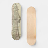 kaart van Chicago (1857) Skateboard (Voorkant)