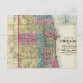 kaart van Chicago (1869) (Voorkant)