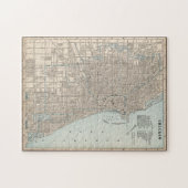  kaart van Chicago (1893) Legpuzzel (Horizontaal)