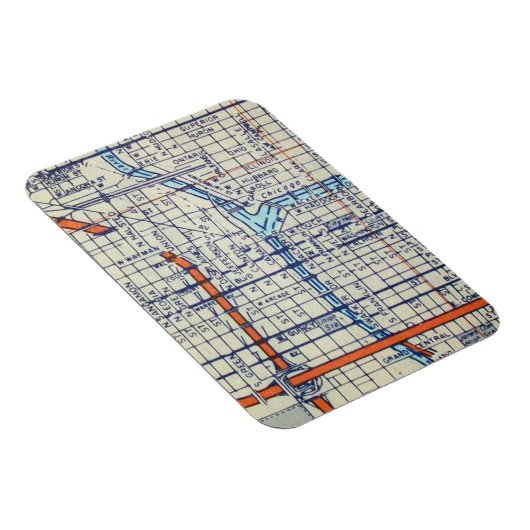  kaart van Chicago, IL Magneet (Rechterzijde)