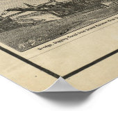 kaart van Chicago Illinois (1889) Poster (Hoek)