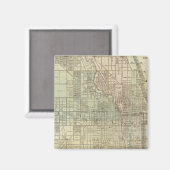 Kaart van Chicago Magneet (Voorkant / Achterkant)