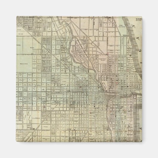 Kaart van Chicago Magneet (Voorkant)