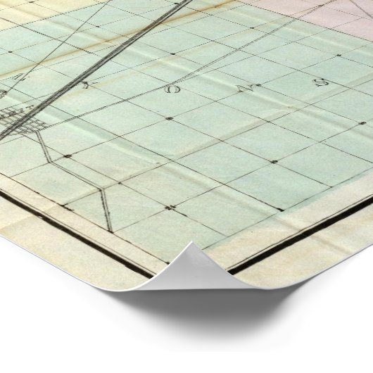 Kaart van Chicago Poster (Hoek)