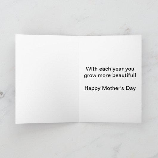 Kaart van Chickadee Large Font Moederdag (Binnen)