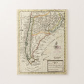  kaart van Chili en Argentinië (1732) Legpuzzel (Verticaal)