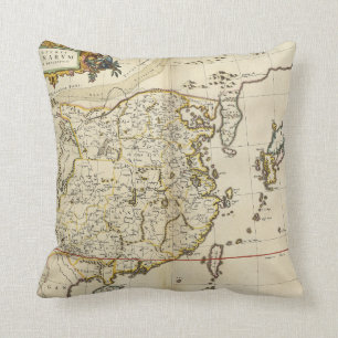 kaart van China 1662 Kussen