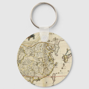 kaart van China 1662 Sleutelhanger