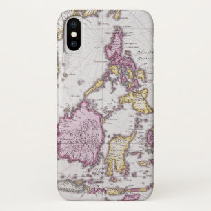 Kaart van China en Indonesië   1710 iPhone X Hoesje