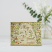 Kaart van China zee, facsimile van Miller Atlas (Staand voorkant)