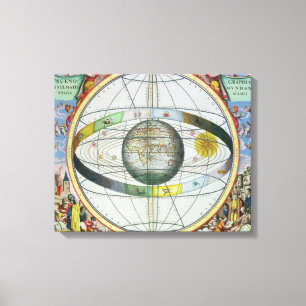 Kaart van Christelijke sterrenstelsels, van 'The C Canvas Afdruk