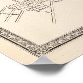  kaart van Cincinnati OH (1872) Poster (Hoek)