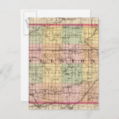 Kaart van Clinton County, Michigan (Voorkant / Achterkant)