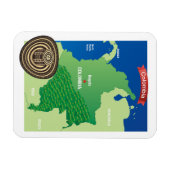 Kaart van Colombia Magneet (Horizontaal)