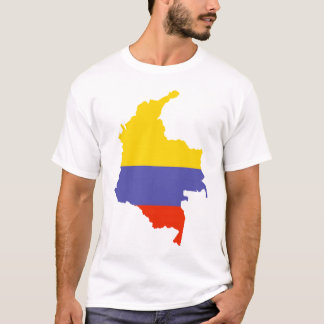 Kaart van Colombia T-shirt