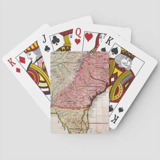 KAART VAN COLONIAL AMERICA, 1733 (Achterkant)