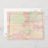  kaart van Colorado (1874) (Voorkant / Achterkant)