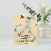 Kaart van Como Italië (Staand voorkant)
