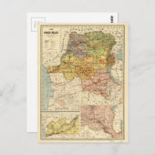 Kaart van Congo, Afrika (1896) (Voorkant / Achterkant)