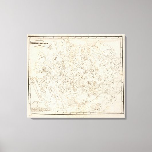 Kaart van constellaties canvas afdruk (Voorkant)