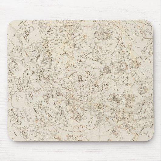 Kaart van constellaties muismat (Voorkant)