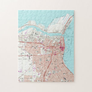 kaart van Corpus Christi Texas (1968) Legpuzzel