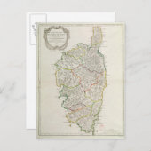 Kaart van Corsica (Voorkant / Achterkant)