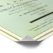  kaart van Costa Rica Poster (Hoek)