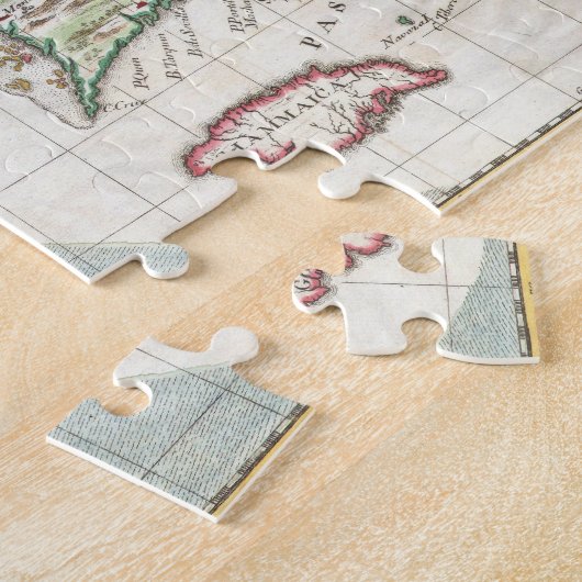  kaart van Cuba en Jamaica (1763) Legpuzzel (Zijkant)
