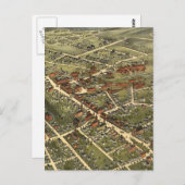  kaart van Danbury Connecticut (1875) (Voorkant / Achterkant)