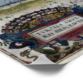 Kaart van de 16e eeuw in het Midden-Oosten Poster (Hoek)