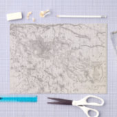 kaart van de Adirondacks New York Tissuepapier (Craft)