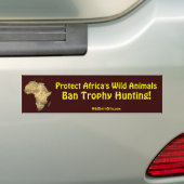 Kaart van de AFRIKA-reeks Bumpersticker (Op auto)