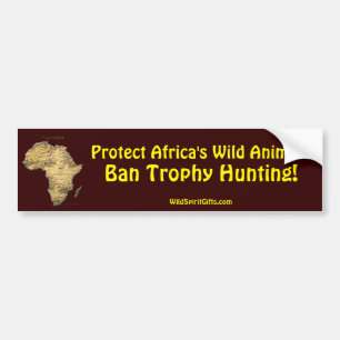 Kaart van de AFRIKA-reeks Bumpersticker