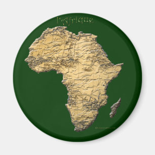 Kaart van de AFRIKA-reeks Magneet