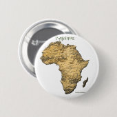 Kaart van de AFRIKA-reeks Ronde Button 5,7 Cm (Voorkant /achterkant)