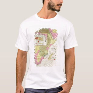Kaart van de Afrikaanse landen T-shirt