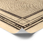  kaart van de Azoren (1608) Poster (Hoek)